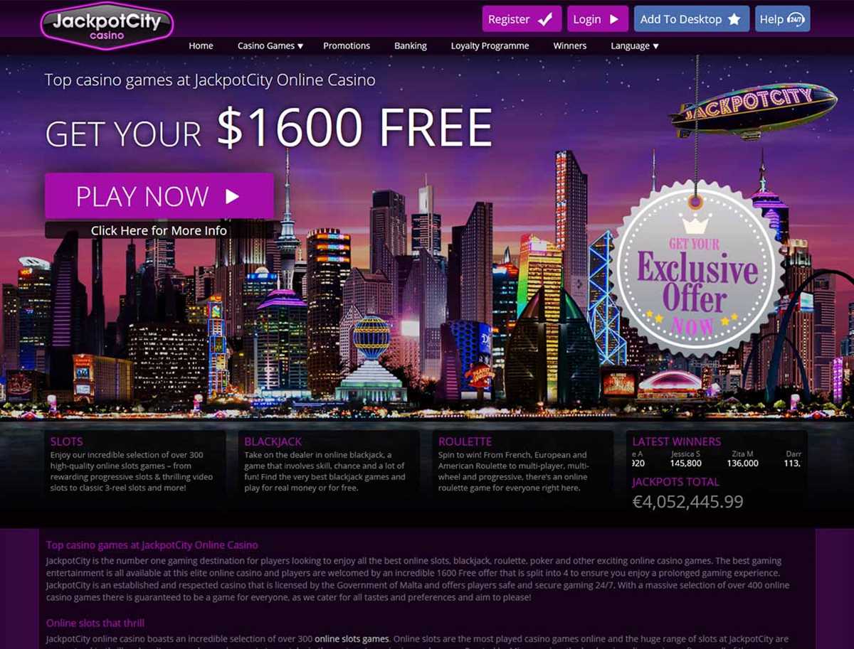 Where is JackpotCity Casino Located?